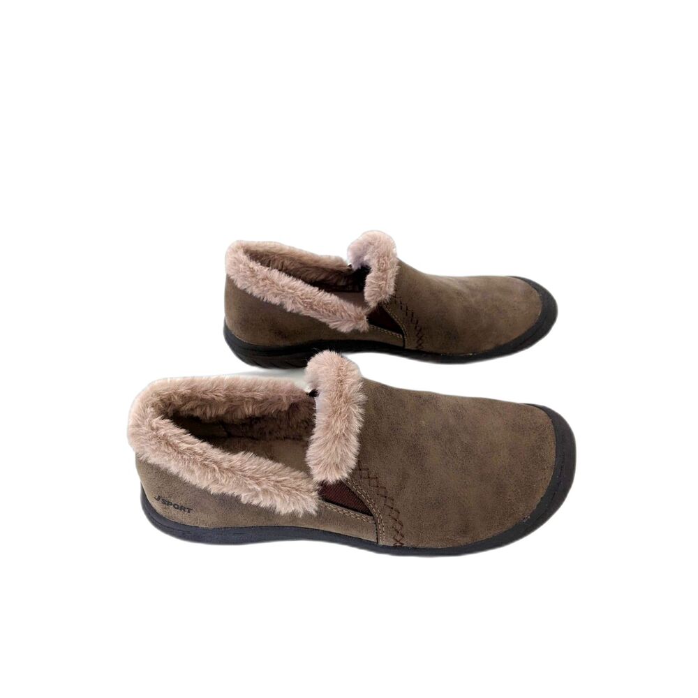 Women's JSport by Jambu Willa Brown Faux Fur Lined Casual Comfort Clog, 7.5 - Picture 5 of 8
